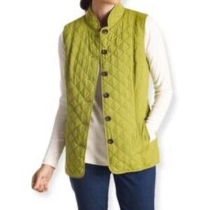 J. Jill Quilted Button-Front Vest